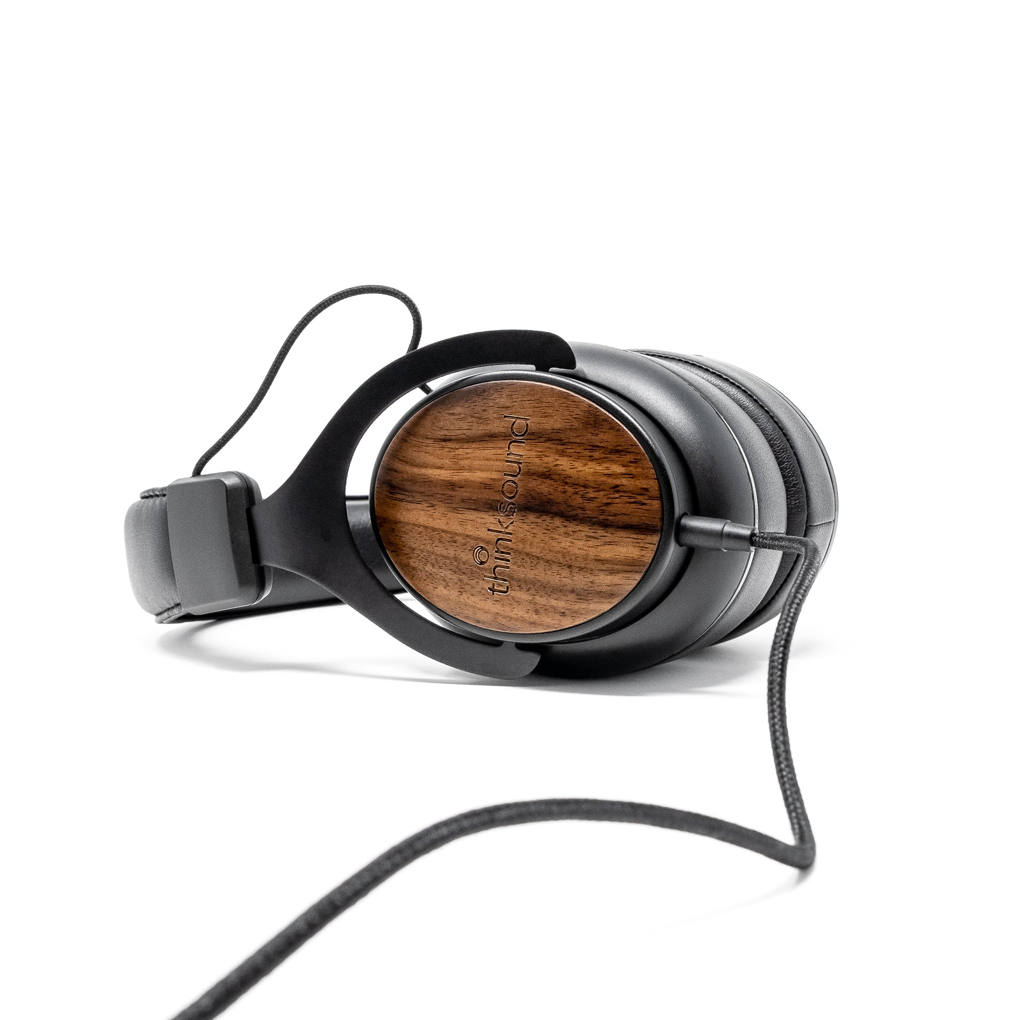 thinksound ov21 headphones with sustainably harvested walnut